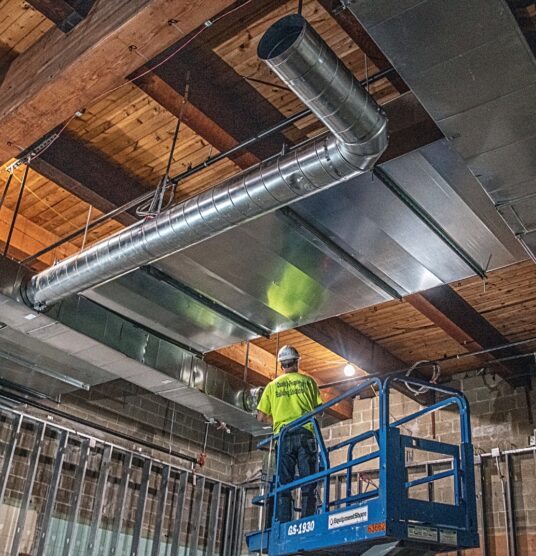 Commercial construction hvac